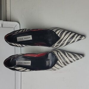 Steve Madden zebra print heels
